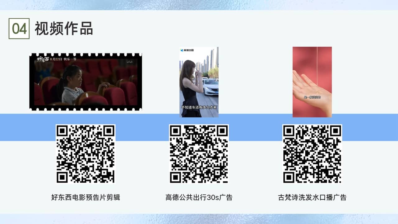 视频作品整页